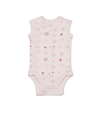 Body smanicato rosa per neonato prematuro