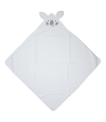 Asciugamano biologico bianco con cappuccio per prematuri
